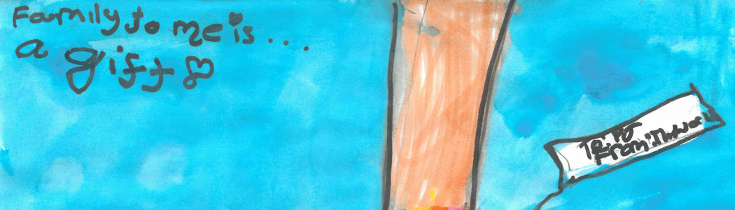 Family to Me is a Gift banner
